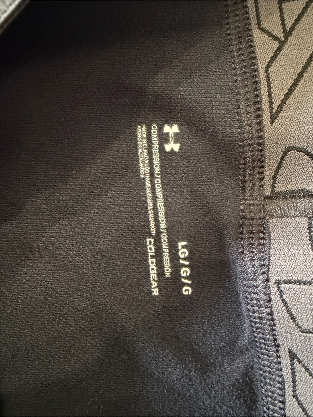 Under Armour mens Black Compression Leggings, size large - Picture 4 of 4